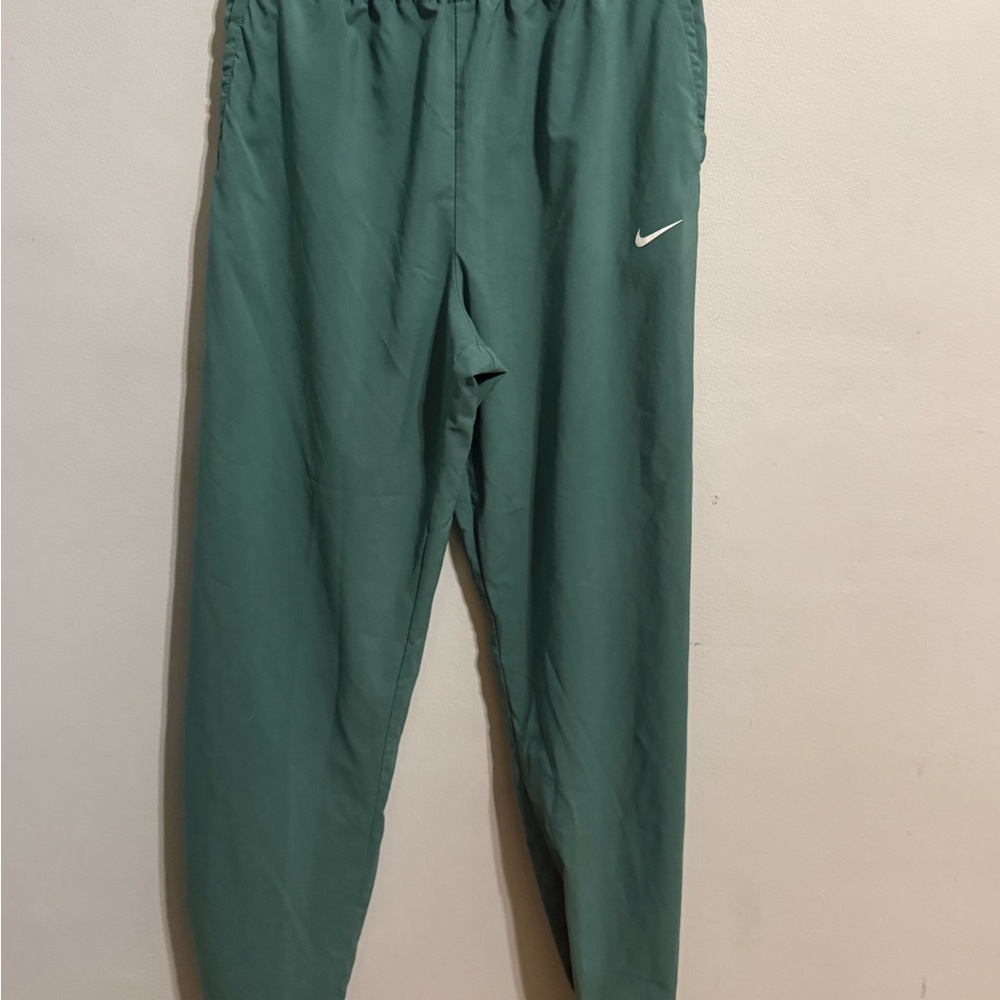 Nike Teal Athletic Track Pants with White Swoosh YOUTH